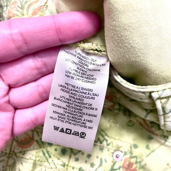 Anthropologie Pilcro and the Letterpress Green The Wanderer Pants Low Rise 26 - Picture 6 of 8